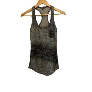 SWS Grey Ombré Racerback Lightweight Casual Tank Top S